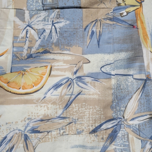 Vintage Blue Pierre Cardin 100% Cotton Hawaiian Shirt Made Korea |Size 2 X-Large - Picture 4 of 8